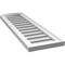 Ekena Millwork Arch Top Surface Mount PVC Gable Vent: Non-Functional, w/2"W x 1-1/2"P Brickmould Frame, 12"W x 36"H GVPAR12X3602SN - alternate 2